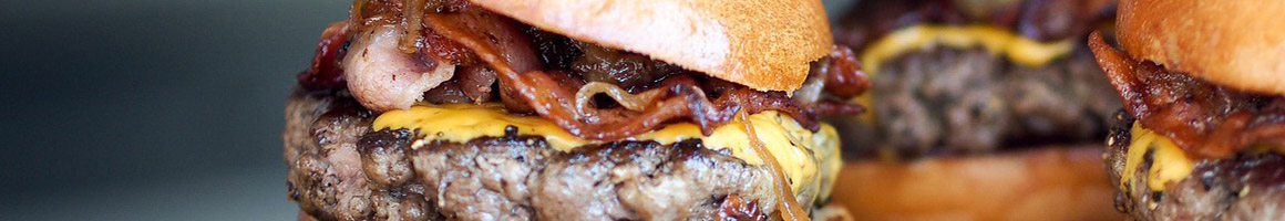 Eating Burger at Hook Burger restaurant in Pasadena, CA.